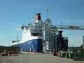 Ролкер M/S Global Freighter в порту Турку.