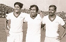 Goswami, Banejee and Balaram playing for the CSTC club.