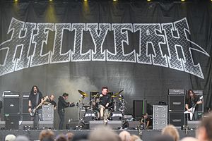 Hellyeah performing in 2013