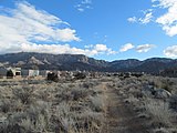 Les monts Sandia, vues depuis Albuquerque.