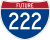 Future Interstate 222 marker