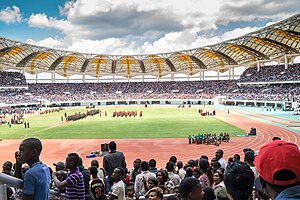 Die Amtseinführung von Edgar Lungu, dem sechsten Staatspräsident der Republik Sambia, im National Heroes Stadium