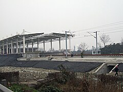 Chengdu–Dujiangyan high-speed railway under construction