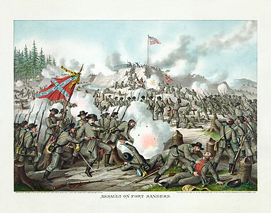 Battle of Fort Sanders, by Kurz and Allison (restored by Adam Cuerden)