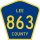 County Road 863 marker