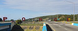 The iconic Letras de Ponce in barrio Sabanetas