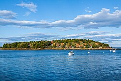 Littlejohn Island viewed from Cousins Island