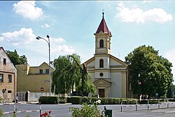 Church of the Sacred Heart at the town square