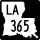 Louisiana Highway 365 marker