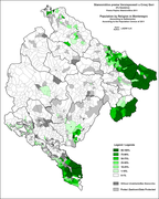 Розселення мусульман у Чорногорії, 2011 рік