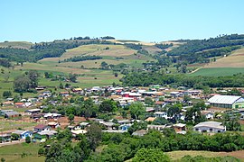 Vista parcial da cidade de Ponte Preta - RS