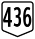 Route 436 shield