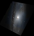 Detailaufnahme von NGC 3623 des Hubble-Weltraumteleskops