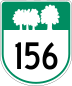 Route 156 marker