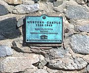 Historic Mystery Castle plaque.