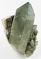 Alpine quartz with a coating of green chlorite