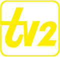 TV2's third logo (1990–2004).