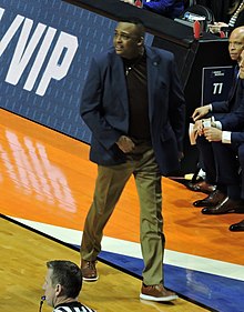 Ron Hunter, during a 2019 NCAA tournament game