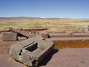 The ruins of Tiwanaku