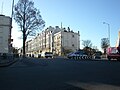 Seven Dials roundabout from Buckingham Place, looking west towards Vernon Terrace (left) and Goldsmid Road (right).