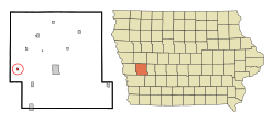 Location of Portsmouth, Iowa