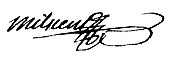 signature de Marie-Joseph Milscent