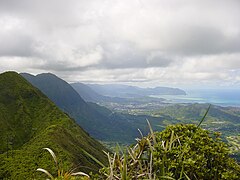 Vue en direction du nord-ouest depuis le sommet de la chaîne.