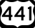 U.S. Highway 441 Truck marker