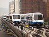 Three VAL 256 trains on the Wenhu line in 2008