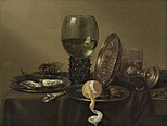 Nature morte avec huîtres, citron et tazza en argent, 1634 Musée Boijmans Van Beuningen