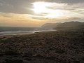 Calblanque mirando hacia peña del águila y monte de las cenizas