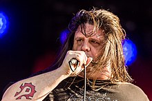 Fisher with Cannibal Corpse in 2019