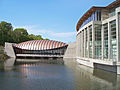 Image 19A wing of Crystal Bridges spans its namesake spring, April 2012 (from Culture of Arkansas)