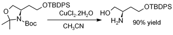 Deprotection of an acetonide using CuCl2·2H2O.