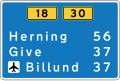 H41: Distance sign