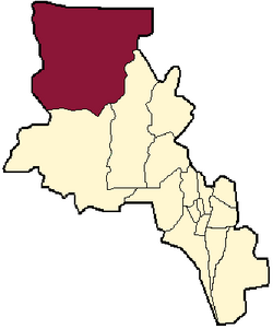 location of Antofagasta de la Sierra Department in Catamarca Province