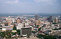 Downtown San Antonio view from the Tower of the Americas around 2002.
