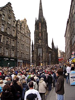 Image of the Royal Mile in the city of Edinburgh