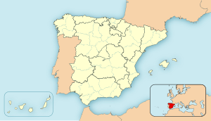 Vigoの位置（スペイン内）