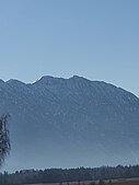 Der Schindlerskopf, obere Rißkopf und Kareck von Murnau aus gesehen