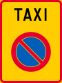 Taksiasema-alue/Zon för taxistation