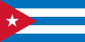 Flag adopted from the independence until the Revolution. (1902-1959)