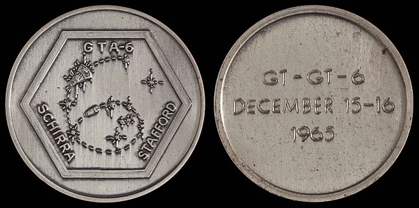 Fliteline medallion of Gemini 6A, by Fliteline