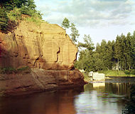 Река Оредеж. Фотография С. М. Прокудина-Горского, 1905 год