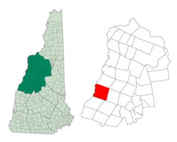 Location in Grafton County, New Hampshire