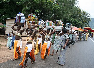 Procession to Agadevi Festival Durber