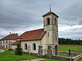 The church in Le Mémont