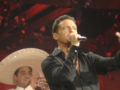 Luis Miguel singing during the first leg of the tour