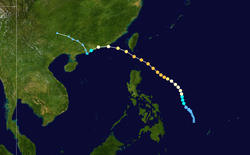 台风玛姬的路径图