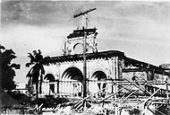 The ruins of Manila Cathedral after the war